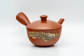 Japanese Kyusu - Akai Shinko 伸康 - Nerikomi Striped Tokoname-yaki Debeso Teapot - 150ml