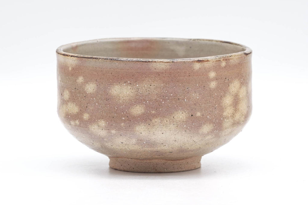 Japanese Matcha Bowl - Beige Pink Gohonte Seigaiha Kyo-yaki Chawan - 300ml
