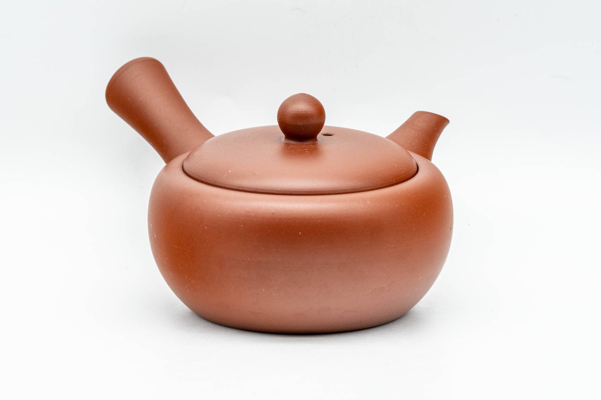 Japanese Kyusu - Small Red Shudei Tokoname-yaki Debeso Teapot - 120ml