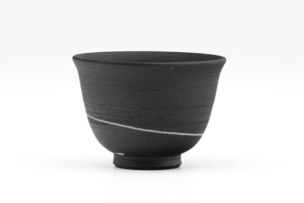 Black Spiraling Tokoname Yunomi - 130ml