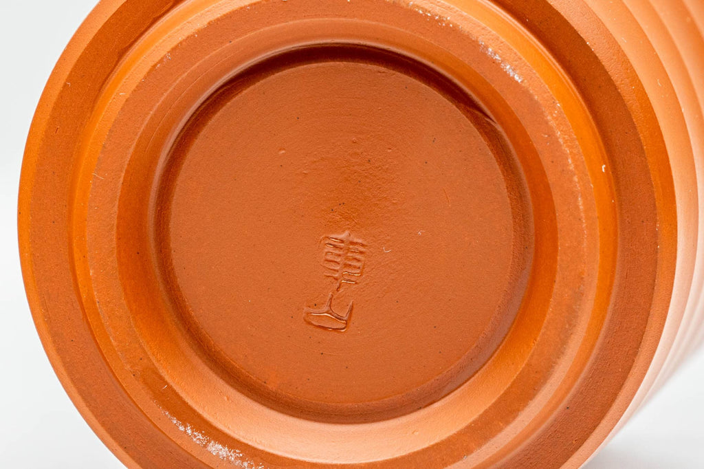 Japanese Teacups - Pair of Spiraling Shudei Tokoname-yaki Meoto Yunomi