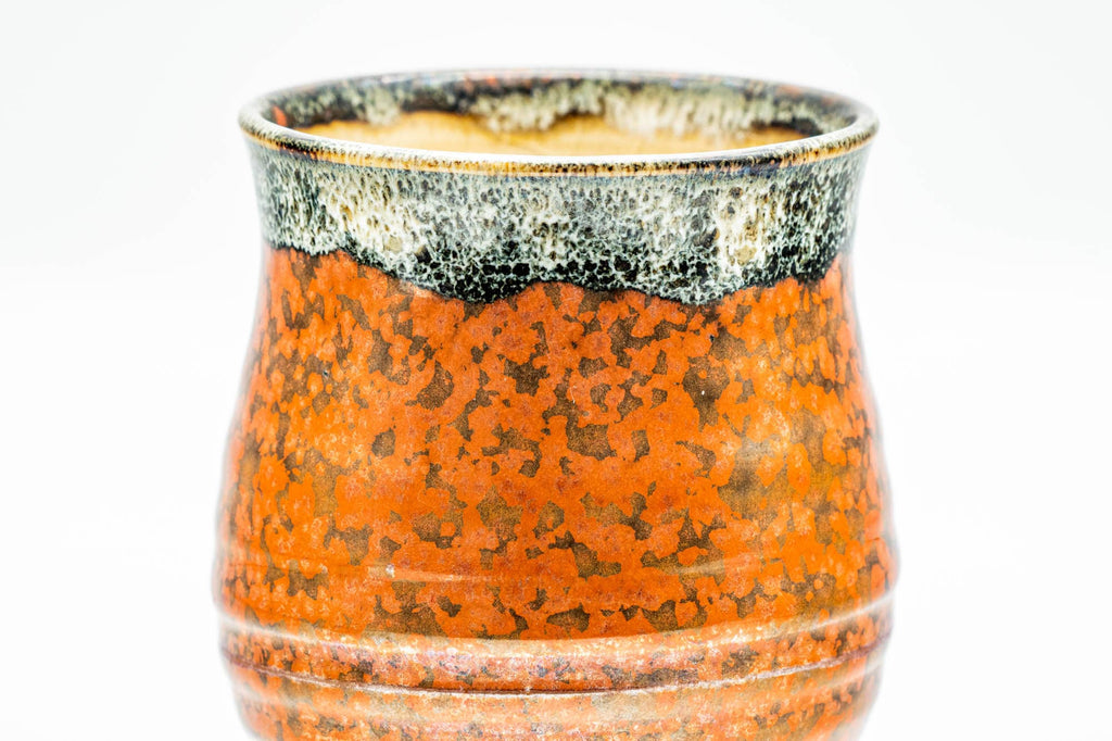 Japanese Teacup - Red Speckled Hare's Fur Glazed Yunomi - 160ml