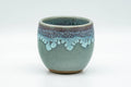 Japanese Teacup - Turquoise Purple Drip-Glazed Yunomi - 85ml
