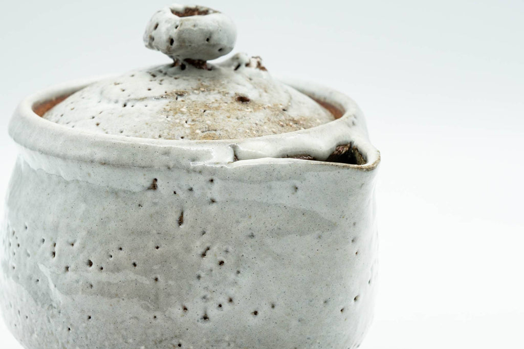 Japanese Houhin - White Shiro Glazed Hagi-yaki Do-ake Teapot - 200ml