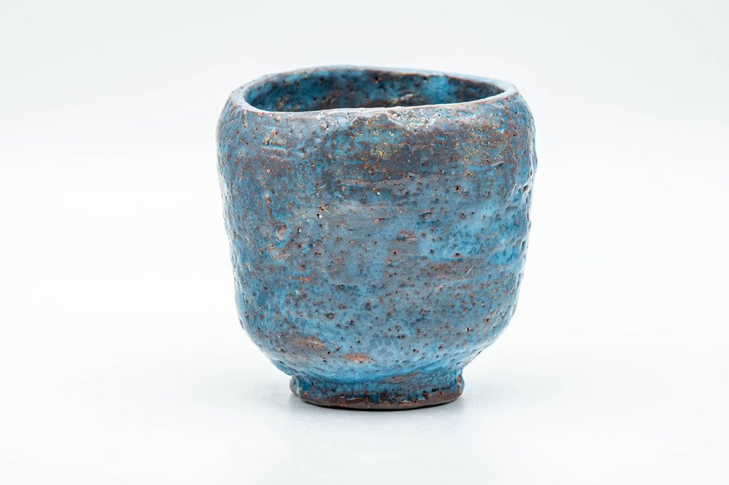Japanese Teacup - Blue Shino Glazed Wabi-Sabi Yunomi - 150ml