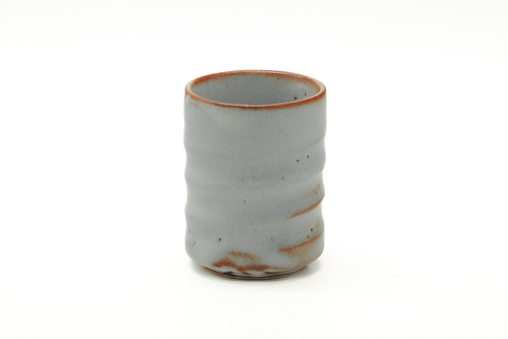 Japanese Teacup - Orange White Glaze Yunomi - 110ml