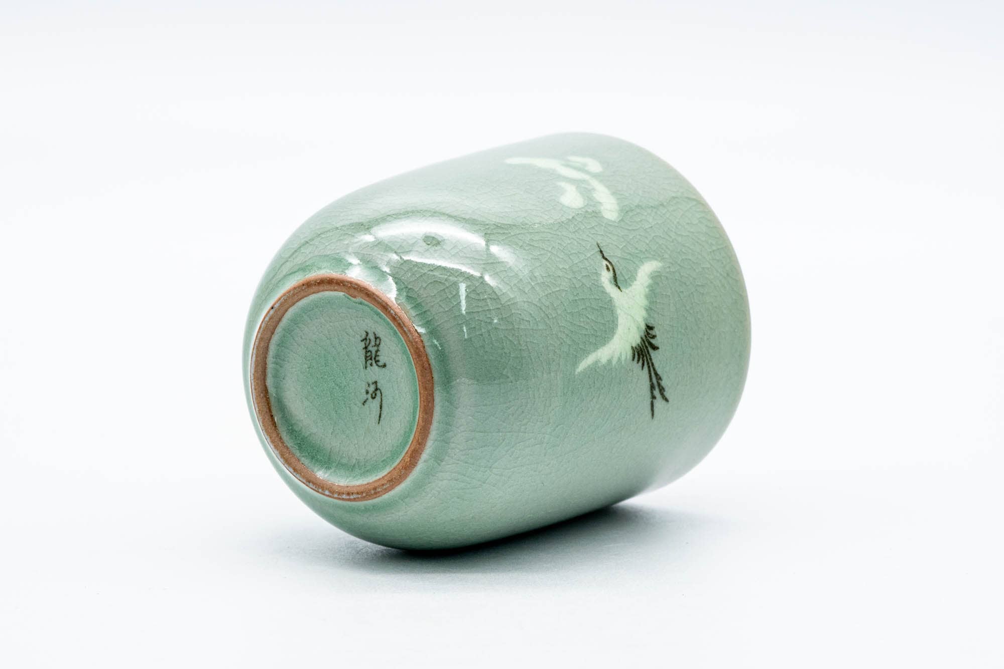 Japanese Teacup - Egret Green Celadon Yunomi - 175ml