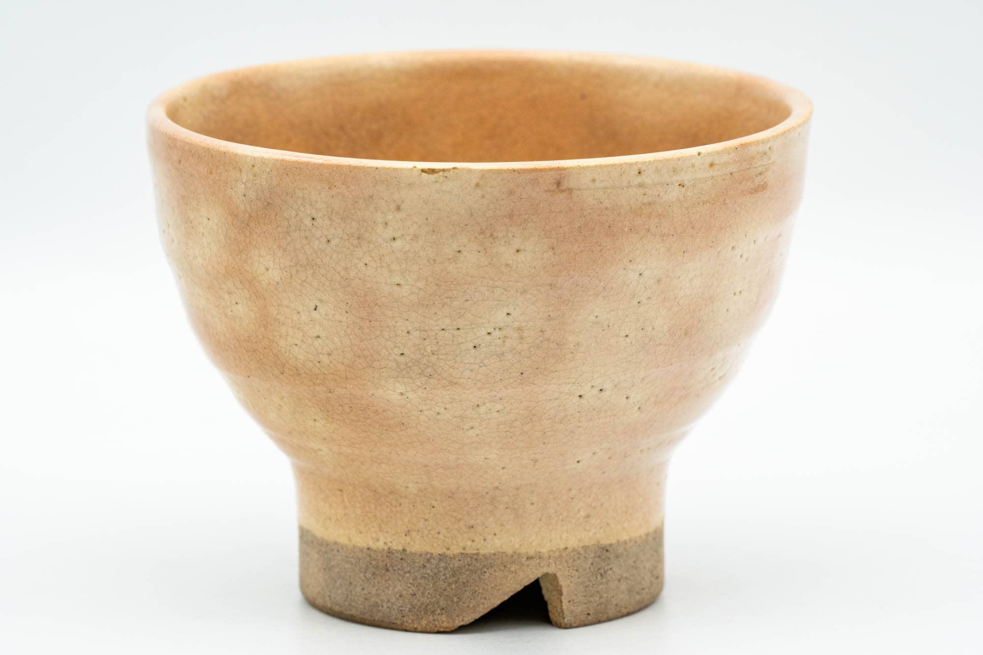 Japanese Teacup - Beige Gohonte Hagi-yaki Yunomi - 140ml