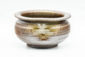Japanese Kensui - Ash Green Glazed Thumb Indented Shigaraki-yaki Water Bowl - 500ml