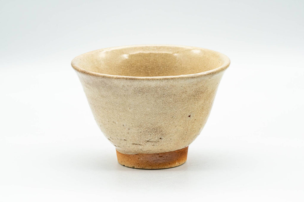 Japanese Teacup - Beige Caramel Hagi-yaki Yunomi - 120ml