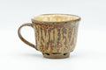 Japanese Teacup - Ash Green Drip-Glazed Ushirode Yunomi - 140ml