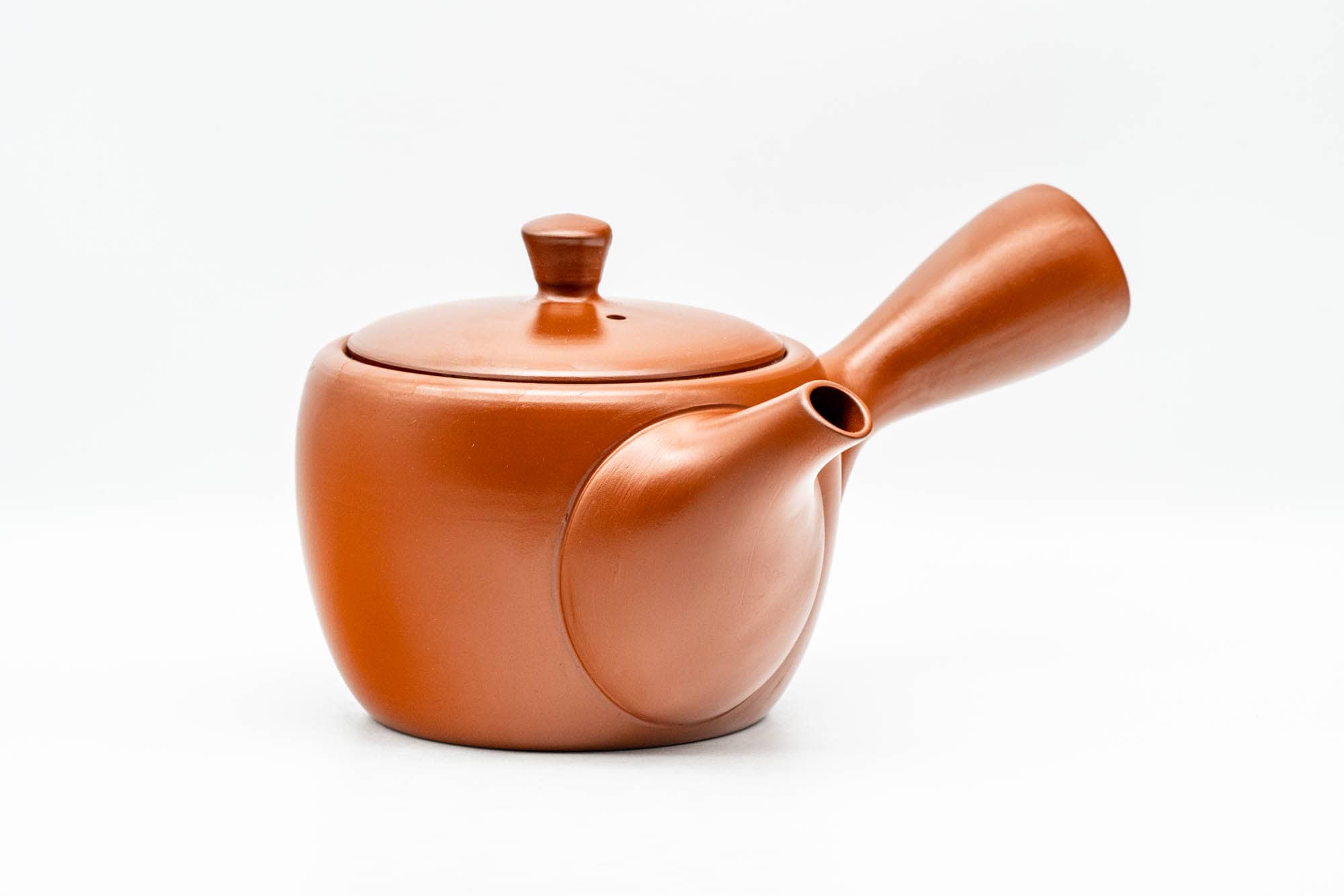 Japanese Kyusu - Classic Red Shudei Tokoname-yaki Mesh Teapot - 300ml