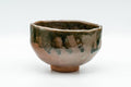 Japanese Matcha Bowl - Brown Green Drip-Glazed Wabi-Sabi Chawan - 300ml