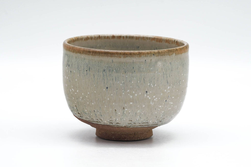 Japanese Matcha Bowl - Grey White Speckle Glazed Chawan - 250ml