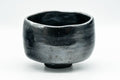 Japanese Matcha Bowl - Black Raku Wabi-Sabi Chawan - 400ml