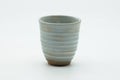 Japanese Teacup - Grey Glazed Spiraling Yunomi - 120ml