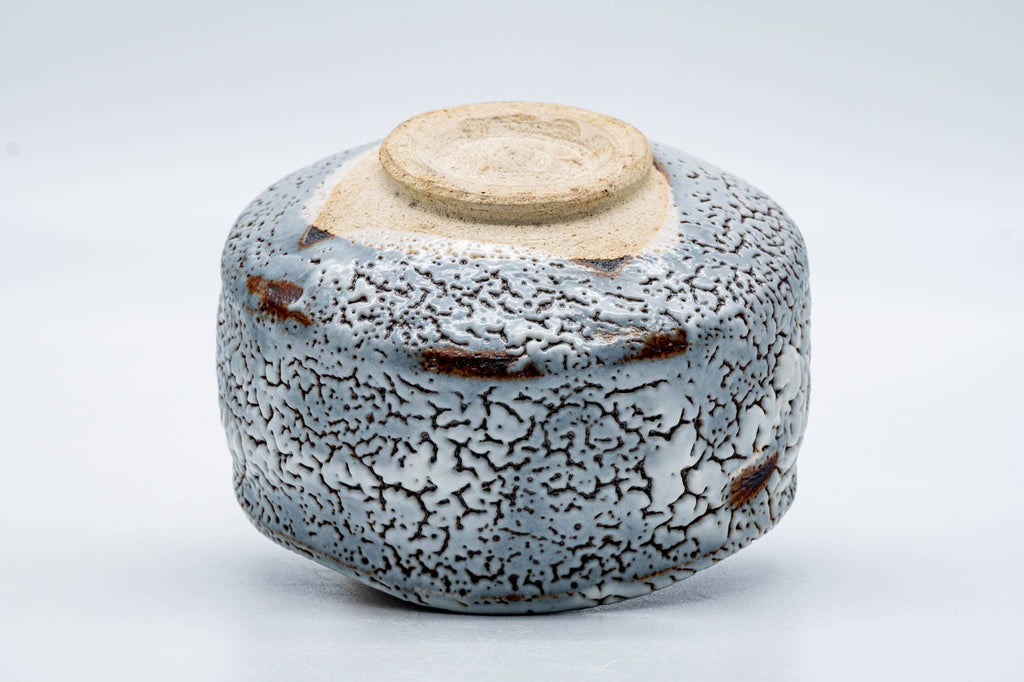 Japanese Matcha Bowl - 加藤秀山 Katou Hideyama - Blue Shino Mino-yaki Chawan - 400ml
