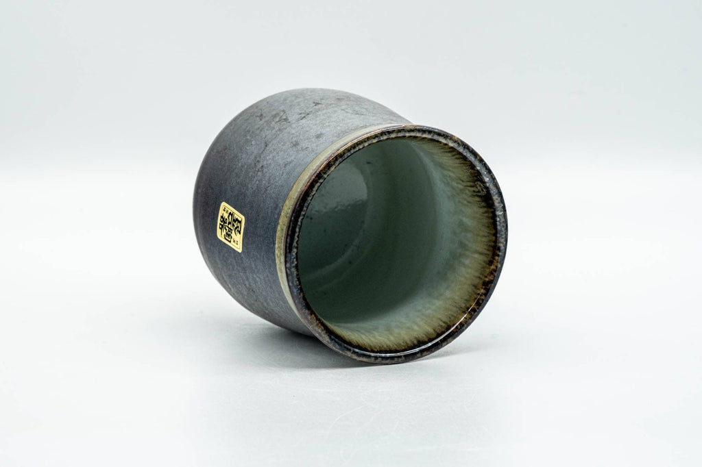 Japanese Teacup - Metallic Olive Green Glazed Yunomi - 220ml