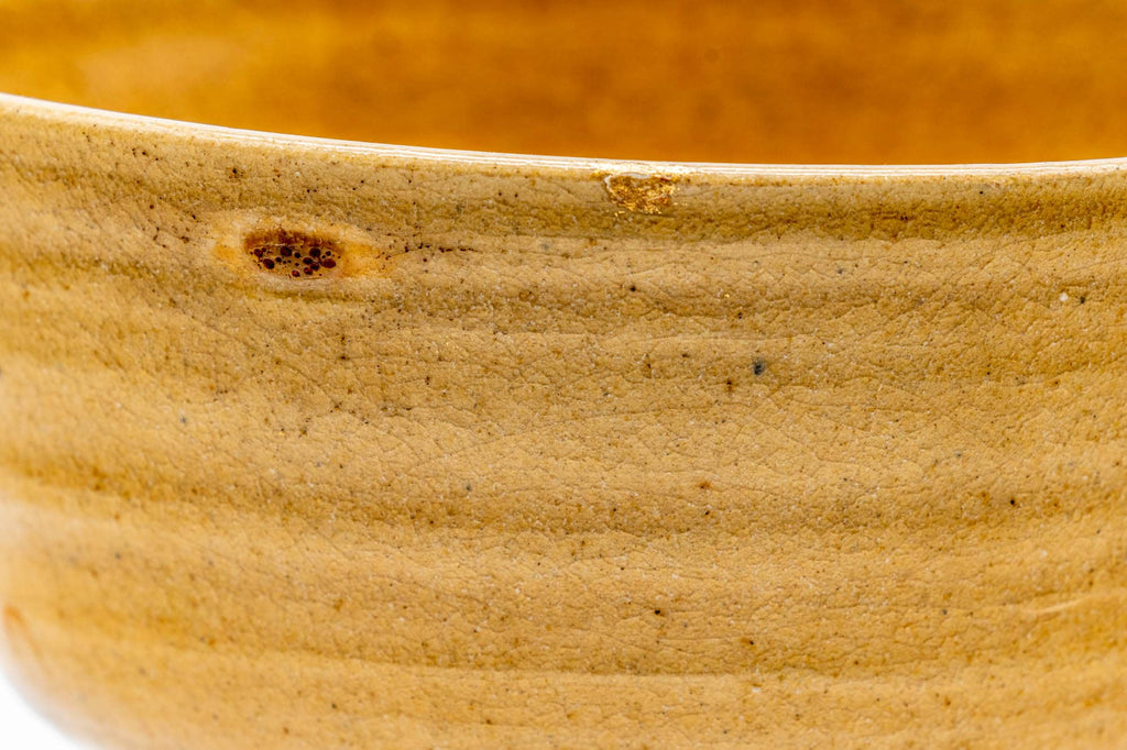 Japanese Matcha Bowl - Rokurome Ido-shaped Ki-Seto Chawan - 475ml