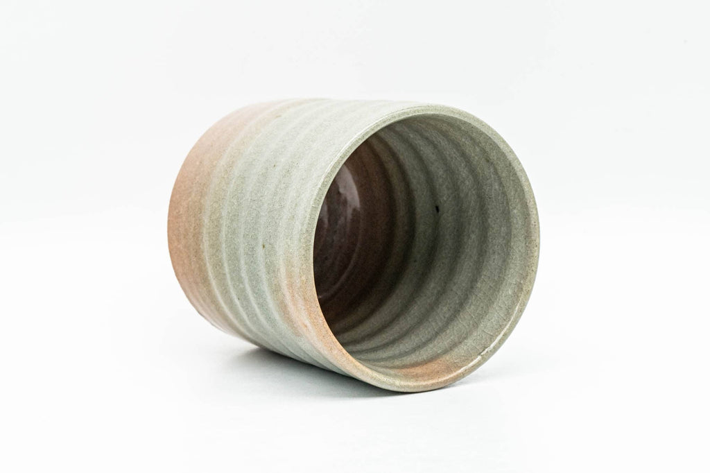 Japanese Teacup - Beige Pink Spotted Hagi-yaki Yunomi - 160ml