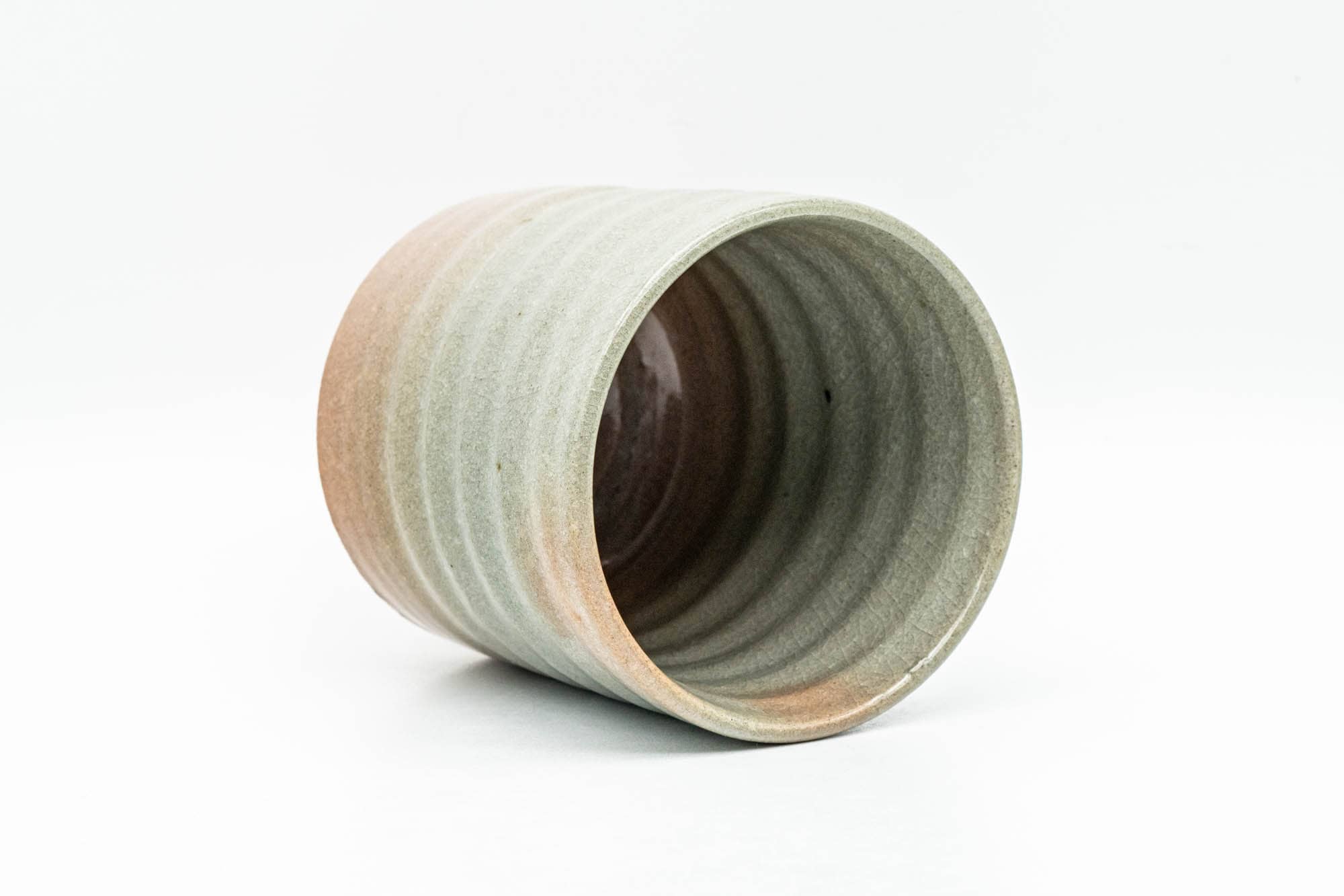 Japanese Teacup - Beige Pink Spotted Hagi-yaki Yunomi - 160ml