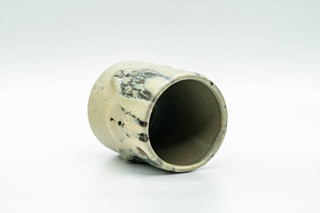 Japanese Teacup - Sage Green Thick Drip-Glazed Yunomi - 110ml