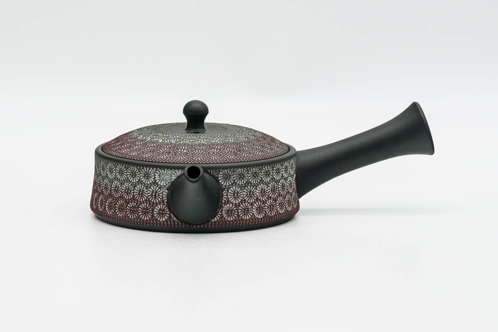 Floral Mishima Kokudei Tokoname Teapot - 200ml
