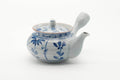 Japanese Kyusu - Floral Blue White Porcelain Arita-yaki Teapot - 350ml