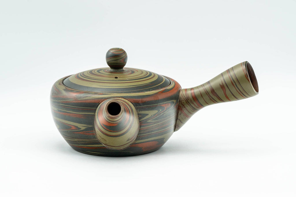 Japanese Kyusu - Nerikomi Tokoname-yaki Debeso Teapot - 250ml
