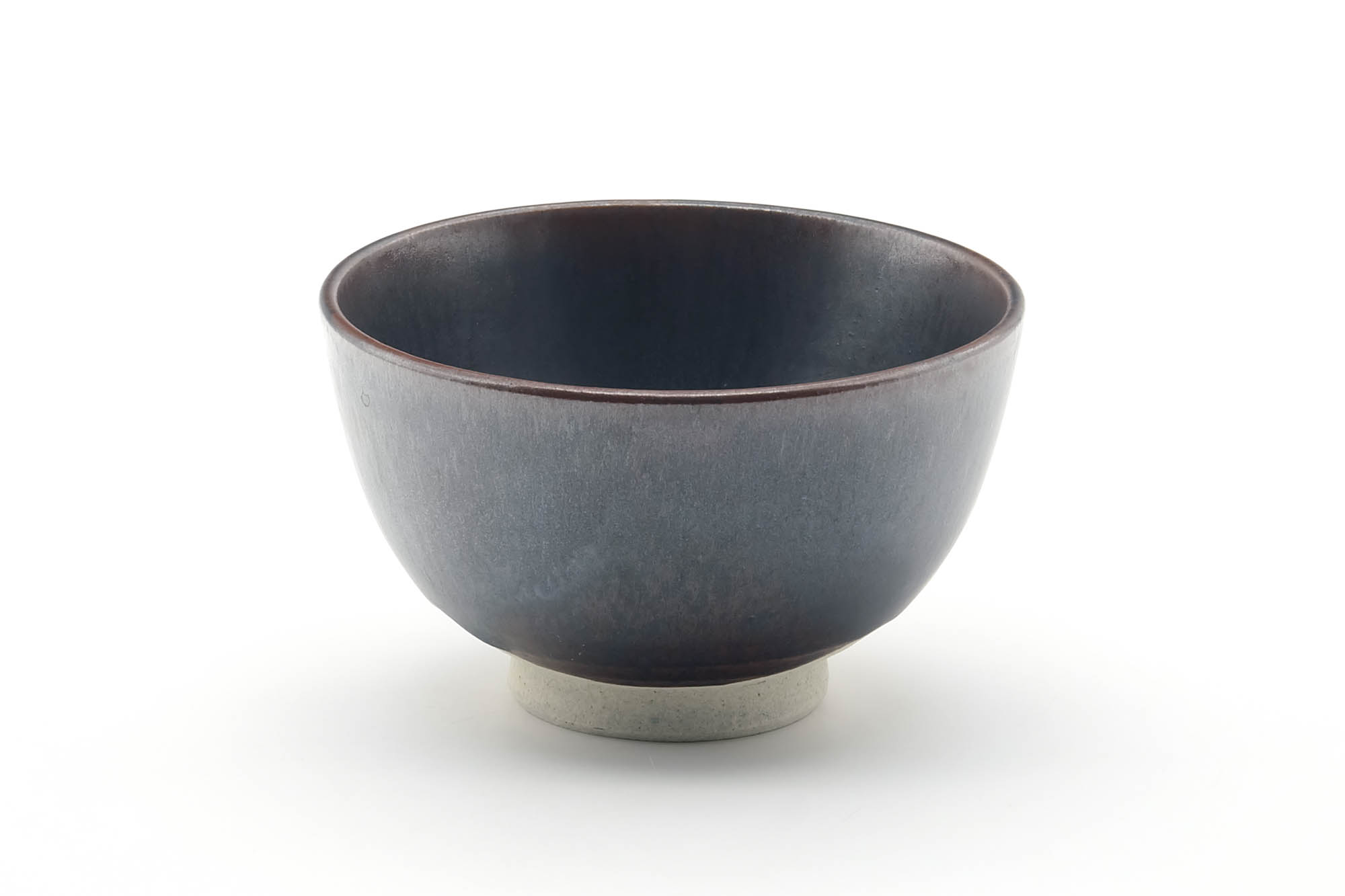 Japanese Matcha Bowl - Brown Glossy Glazed Wan-nari Chawan - 350ml