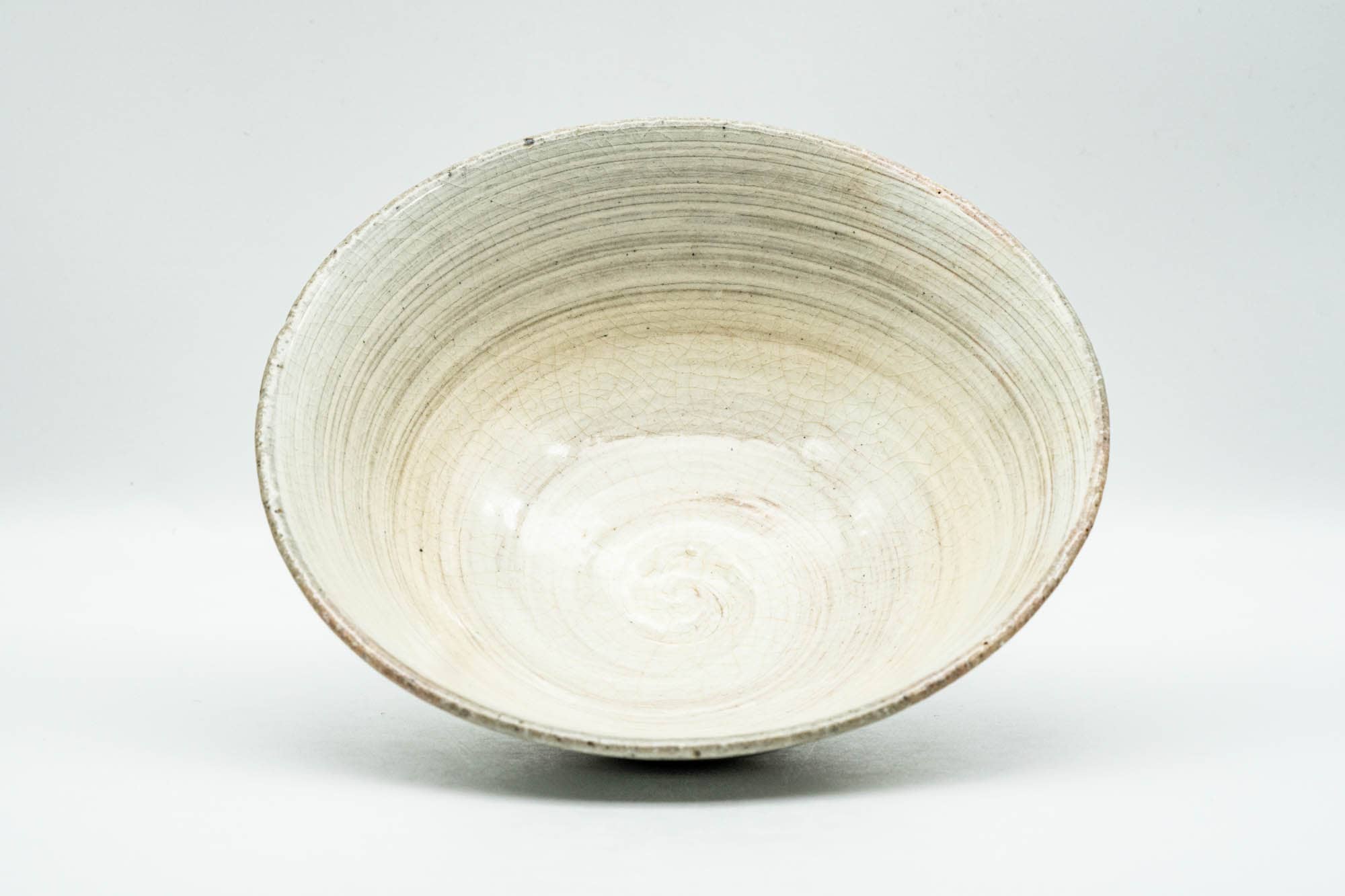 Japanese Matcha Bowl - Grey Pink Hakeme Glazed Summer Chawan - 150ml