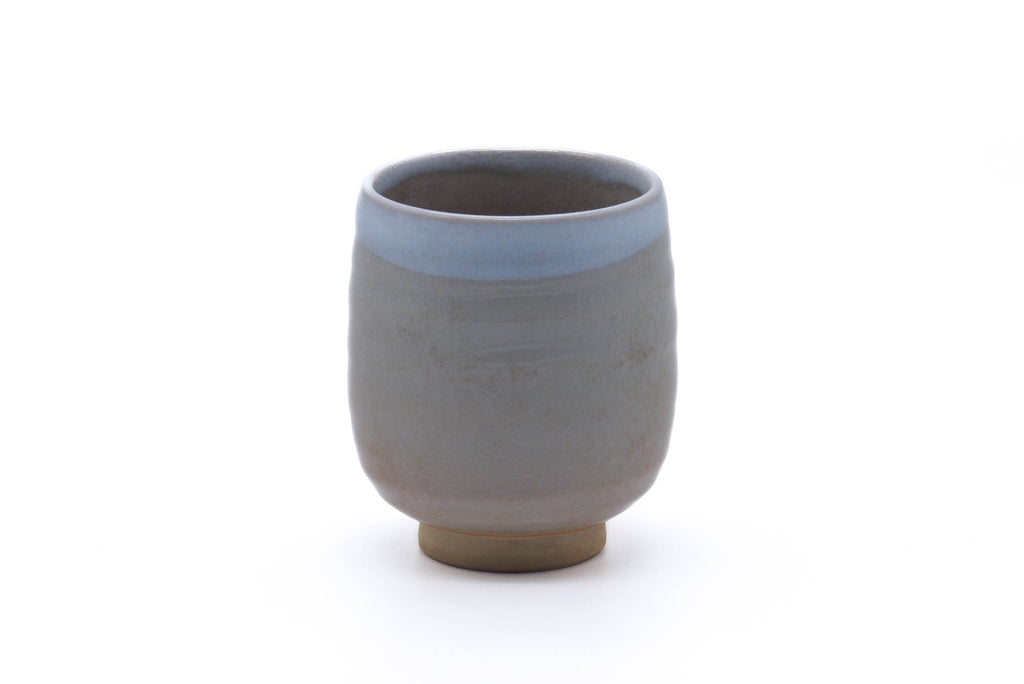 Japanese Teacup - Beige White Weathered Hagi-yaki Yunomi - 190ml