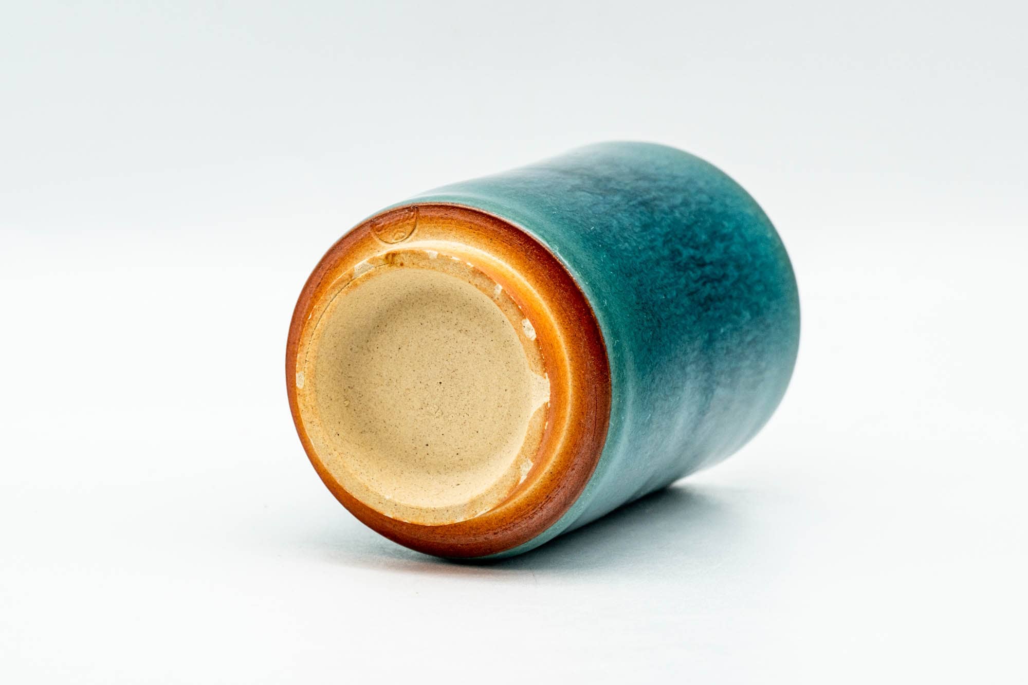 Japanese Teacup - Deep Sea Green Tsutsu-gata Yunomi - 95ml