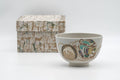 Japanese Matcha Bowl - Decorated Geometric Ornaments Kyo-yaki Chawan - 250ml