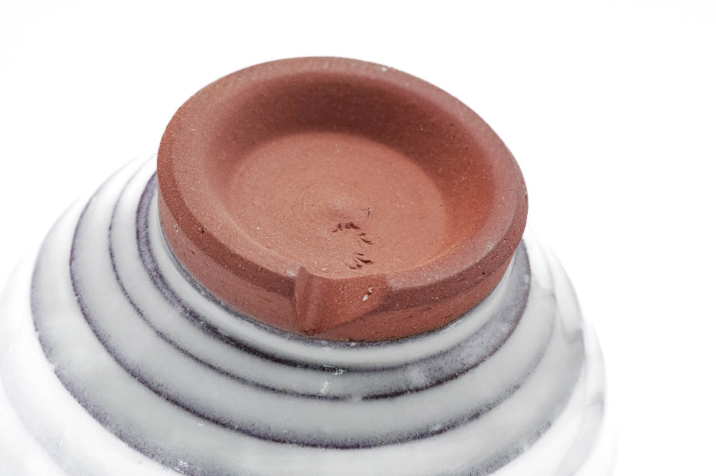 Set of 5 White Spiraling Hagi-yaki Teacups - 150ml