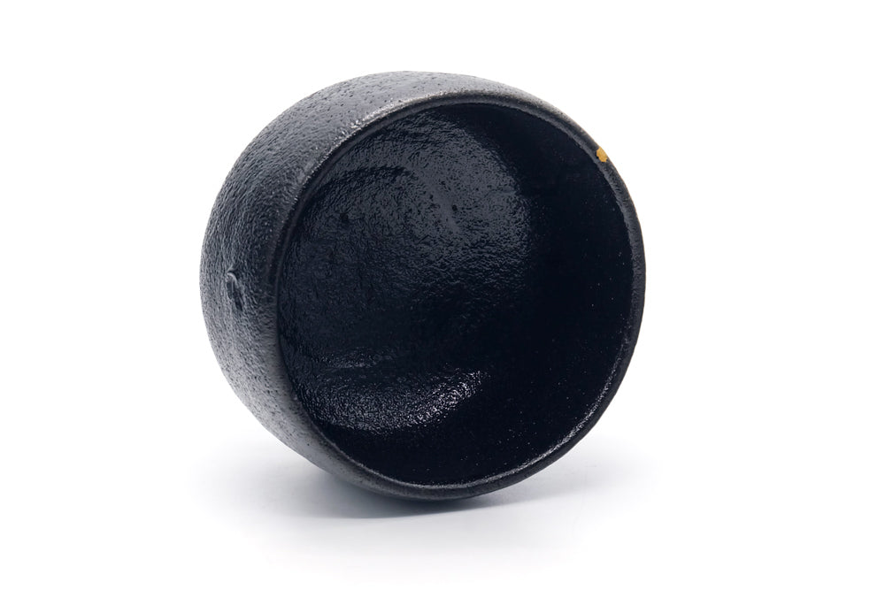 Japanese Matcha Bowl - 大野九行 Ōno Kyūkō - Kintsugi Kuro-Raku Chawan - 400ml