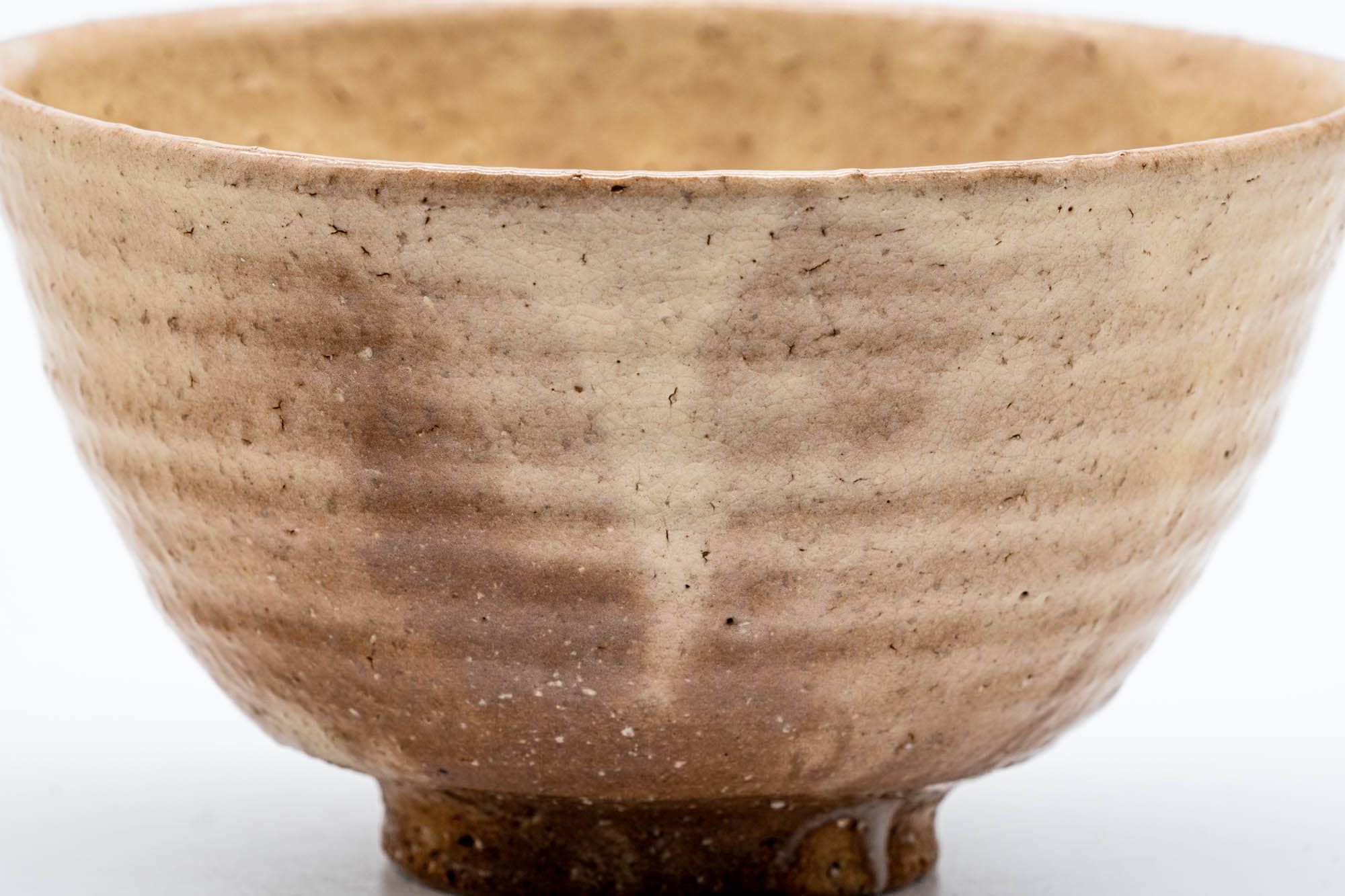 Japanese Matcha Bowl - Vintage Biwa-iro Hagi-yaki Chawan