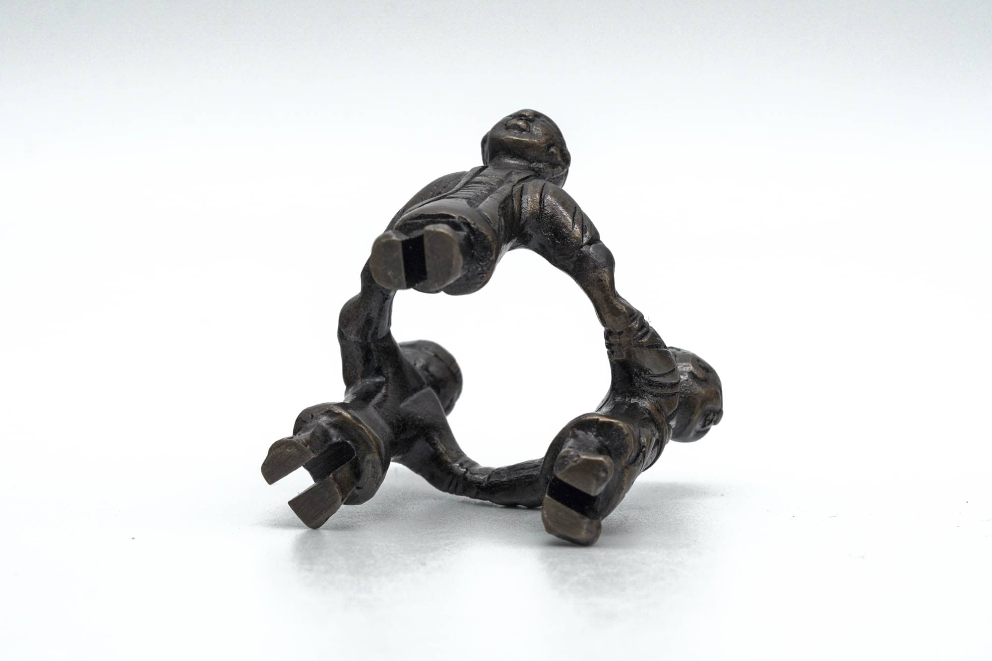 Japanese Futaoki - Bronze Mitsuningyō Lid Rest