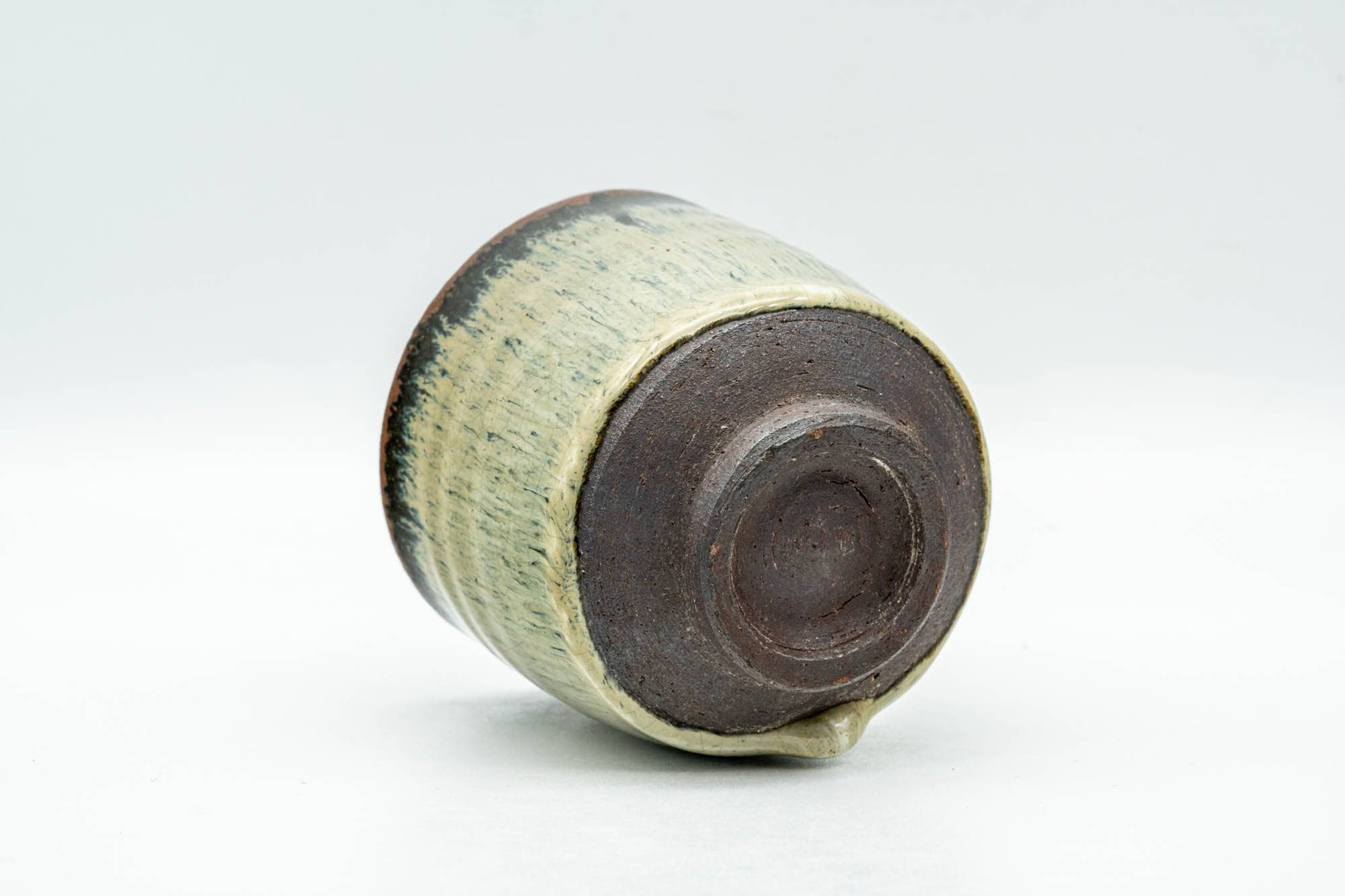 Japanese Teacup - Beige Hare's Fur Drip-Glazed Yunomi - 130ml