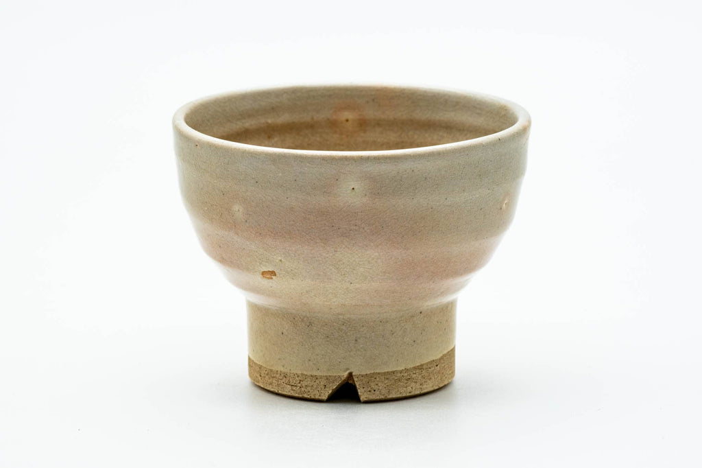 Japanese Teacup - Beige Gohonte Weathered Hagi-yaki Yunomi - 150ml