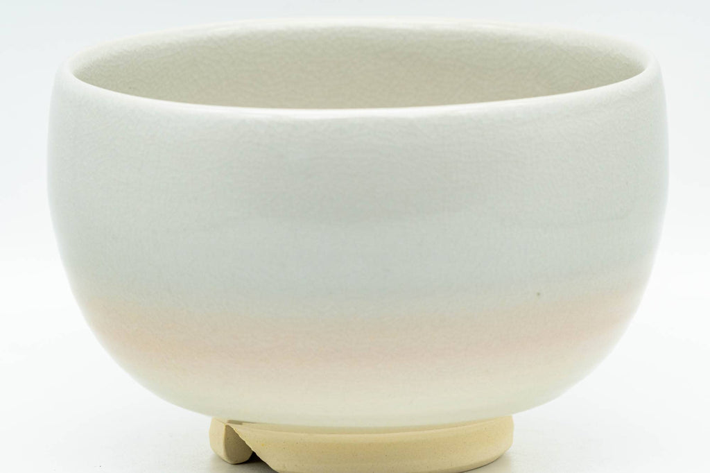 Japanese Matcha Bowl - Beige Peach Glazed Kyo-yaki Chawan - 400ml