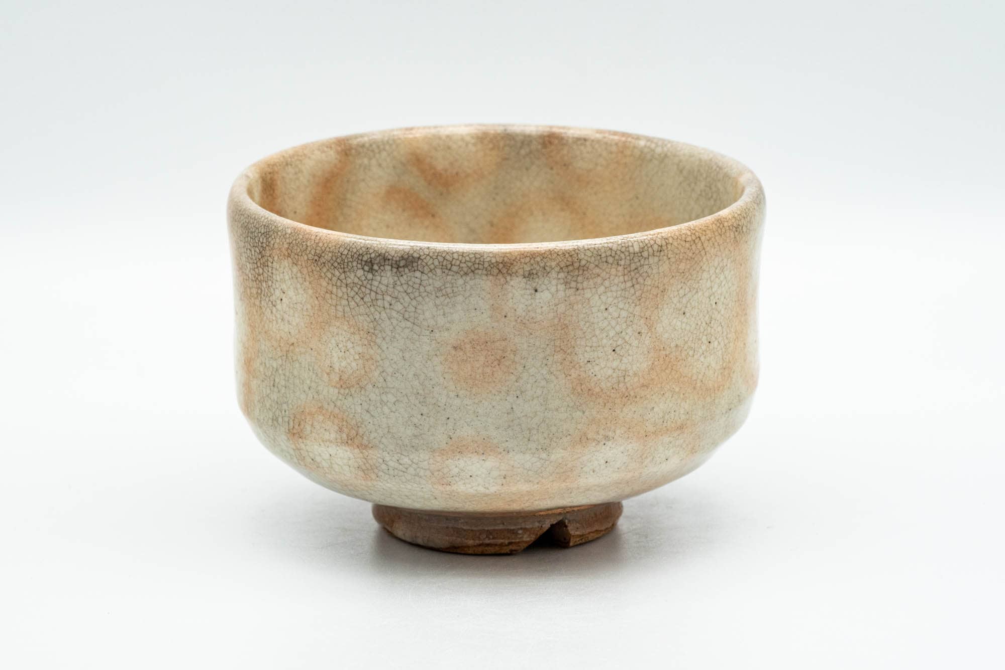 Japanese Matcha Bowl - Beige Gohonte Hagi-yaki Chawan - 200ml