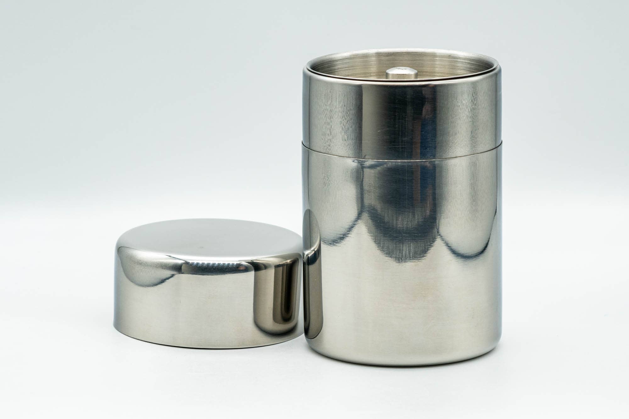 Chazutsu - Silver Stainless Steel Tea Canister - 200ml