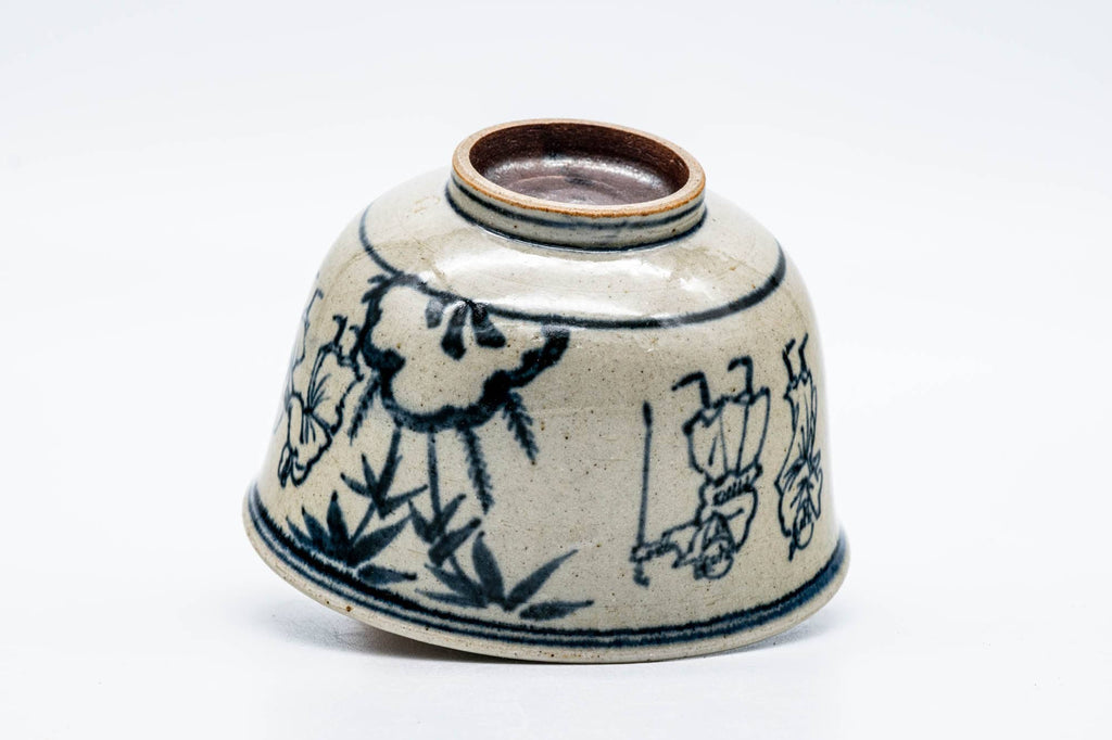 Japanese Matcha Bowl - 岩崎新定 Shinsada Iwasaki - Annan Zeze-yaki Chawan - 250ml