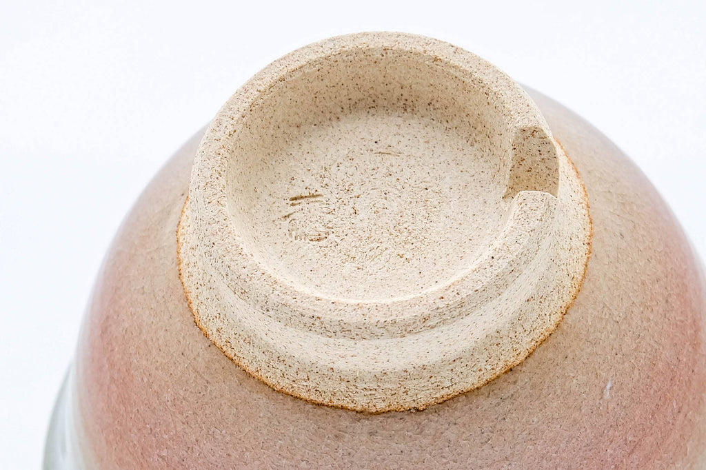 Japanese Teacup - 天鵬山 Tsubaki Kiln - Beige Pink Glazed Hagi-yaki Yunomi - 130ml