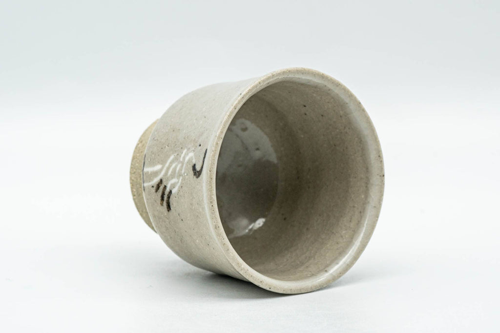 Japanese Teacup - Beige Glazed Egret Guinomi - 60ml