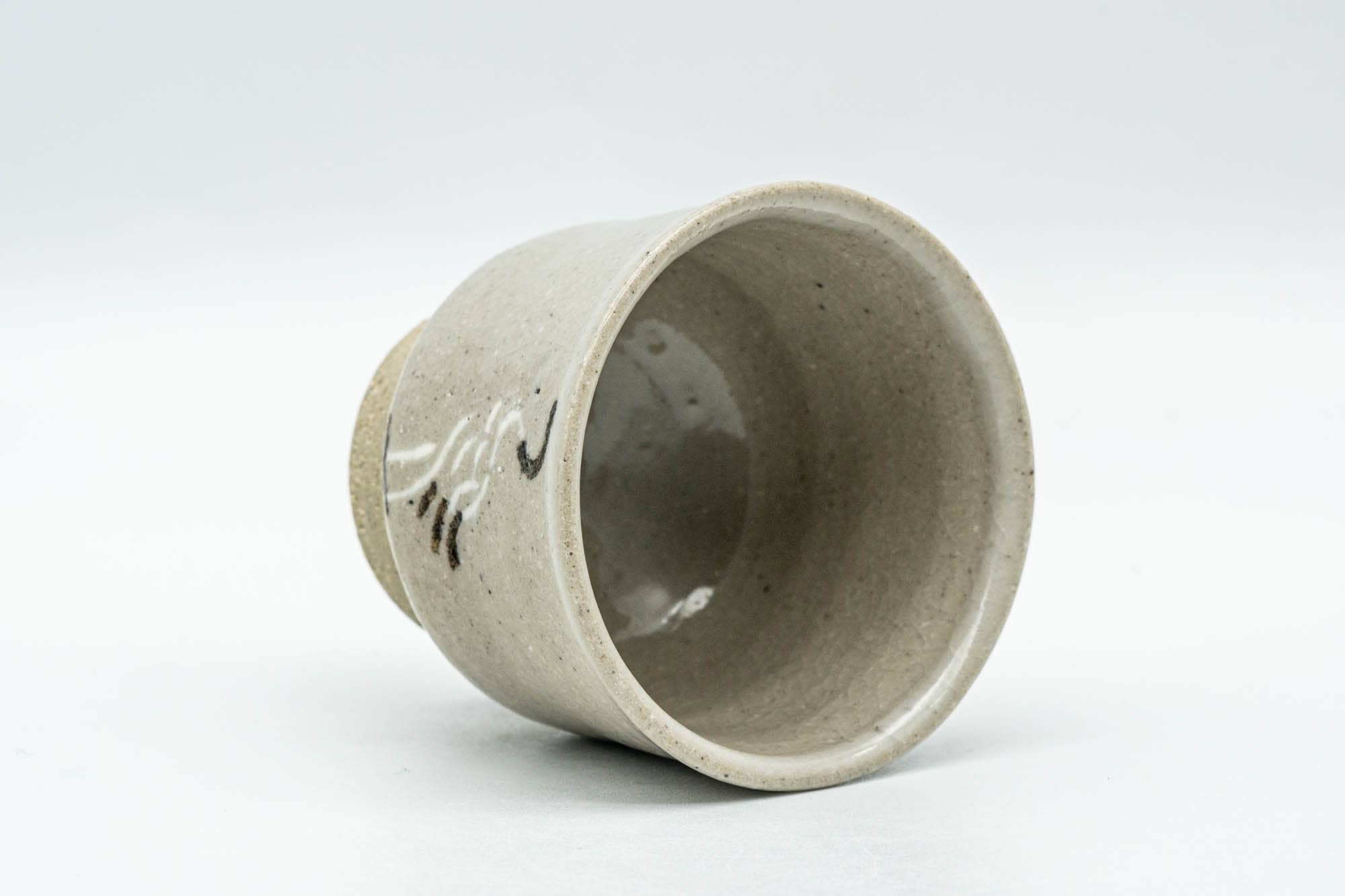 Japanese Teacup - Beige Glazed Egret Guinomi - 60ml