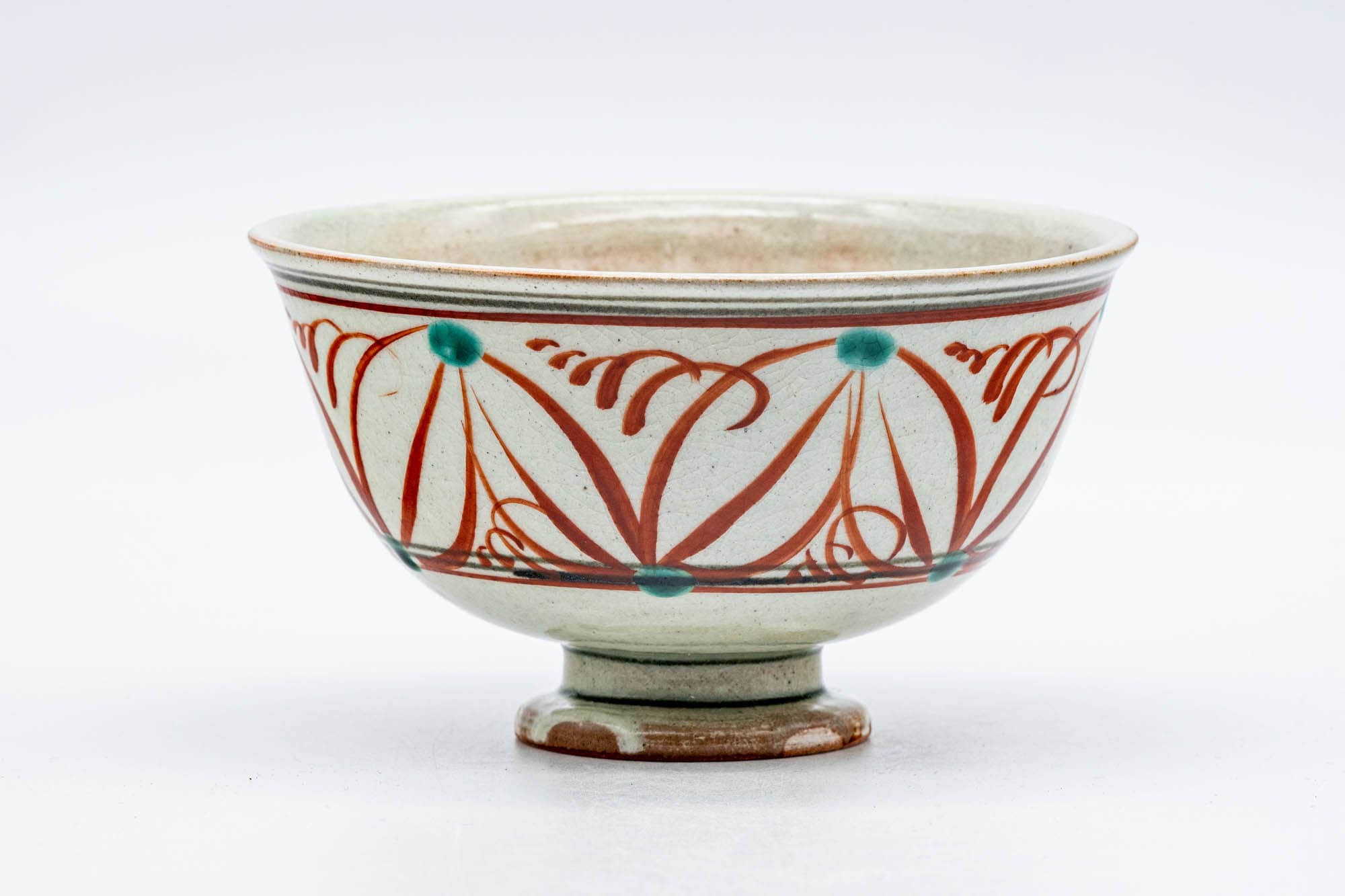 Japanese Matcha Bowl - 堀野証嗣 Horino Shoji - 八幡窯 Hachiman Kiln - Takatsuki Koudai Banko-yaki Chawan - 150ml