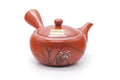 Japanese Kyusu - Long Grass Engraved Tokoname Mesh Teapot - 310ml