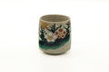 Japanese Teacup - Beige Speckled Floral Yunomi - 185ml
